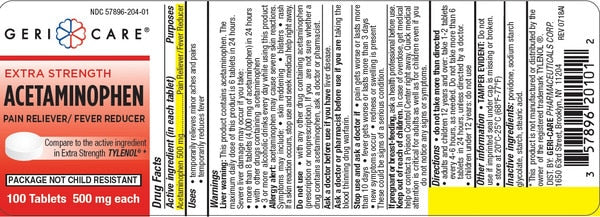ACETAMIN TB 1000 500MG X/ST