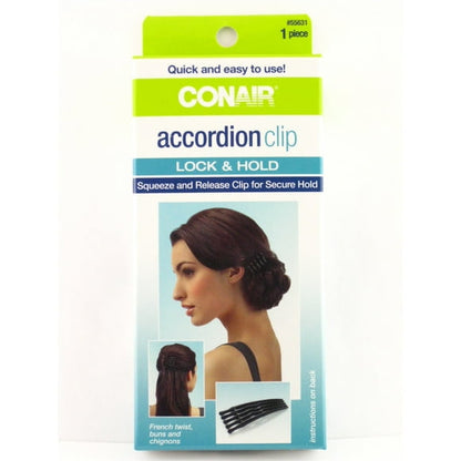 CONAIR Section & Hold Metal Grip Hair Clips, 6 count