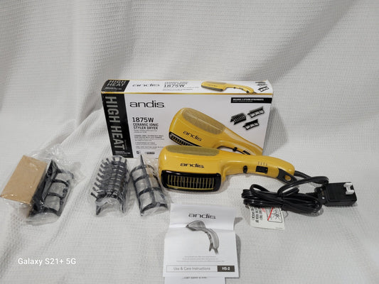 Andis At-Home Dryer Ceramic Ionic Styler 1875 Watt Gold