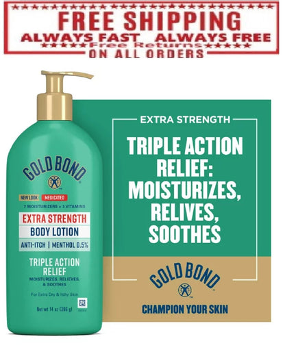 Gold Bond Body Lotion Extra Strength Medicated 14oz