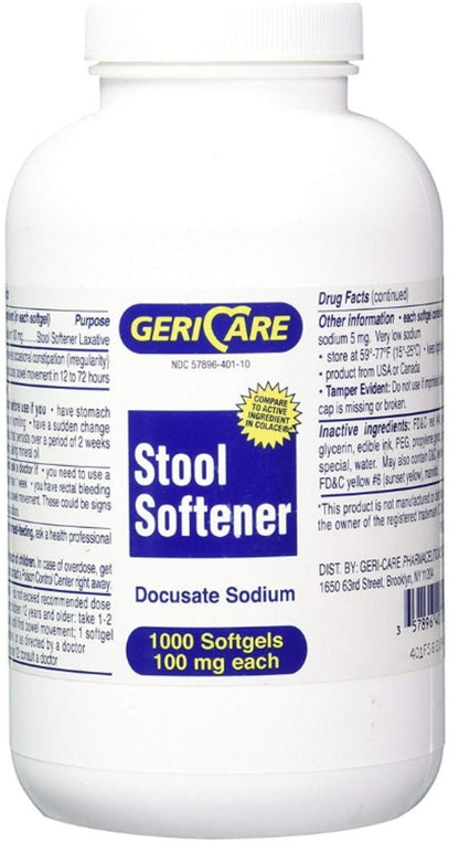 GNP STOOL SOFTENER 100MG SOFTGEL 100CT