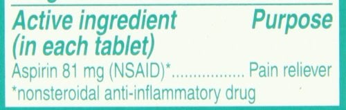 BAYER ASPIRIN LO DOSE CHWTAB CHERRY 36CT