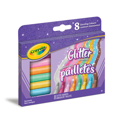 Crayola Glitter Markers, 8 count