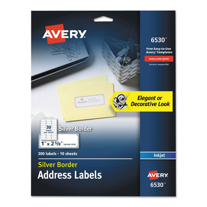Avery Easy Peel Address Labels, 1" x 2.625" - White, 750 count