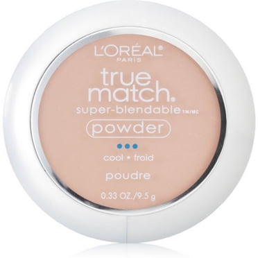 L'ORÉAL PARIS True Match Super-Blendable Oil Free Makeup Powder, C4 Shell Beige, 0.33 oz.