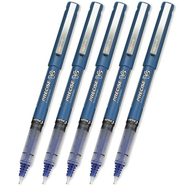 Pilot Precise V5 Rolling Ball Stick Pens, Extra Fine Point (0.5mm), Blue, 1 Count