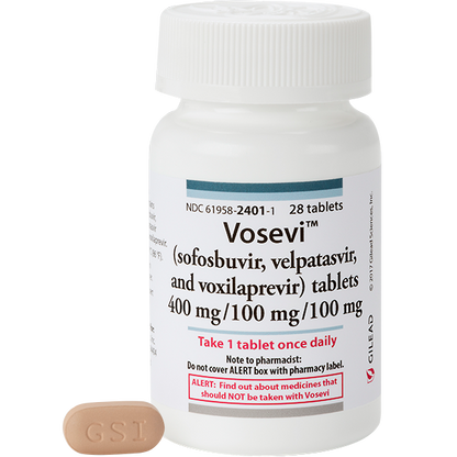 VOSEVI TB 400-100-100MG 28 1/D