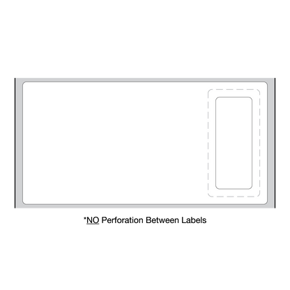 LABEL DT PERMNNT 1INCOR 4X1 WHT 8X1300CT