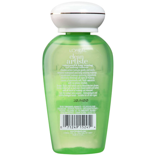 L'ORÉAL PARIS Clean Artiste Oil-Free Eye Makeup Remover, 4 oz