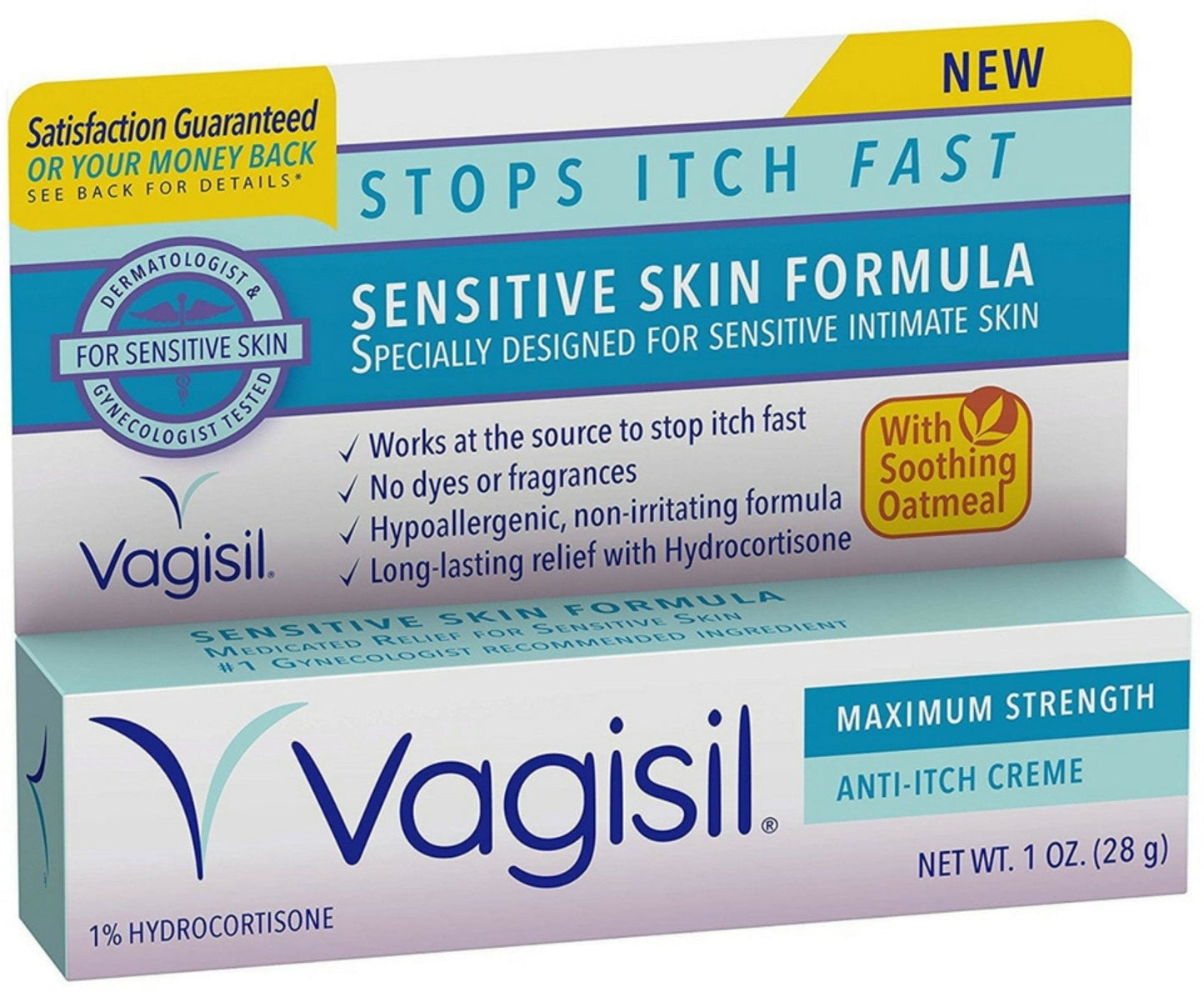 VAGISIL SENSITIVE SKIN ANTI-ITCH CRM 1OZ