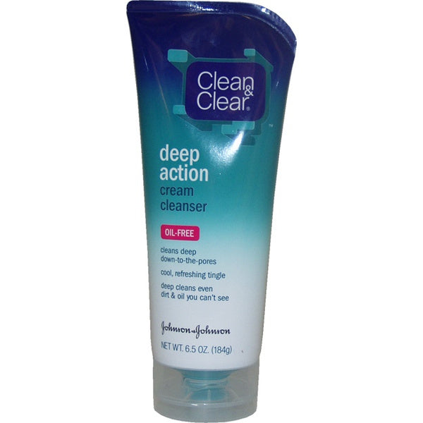 Clean & Clear Deep Action Cream Cleanser 6.5oz Oil-Free