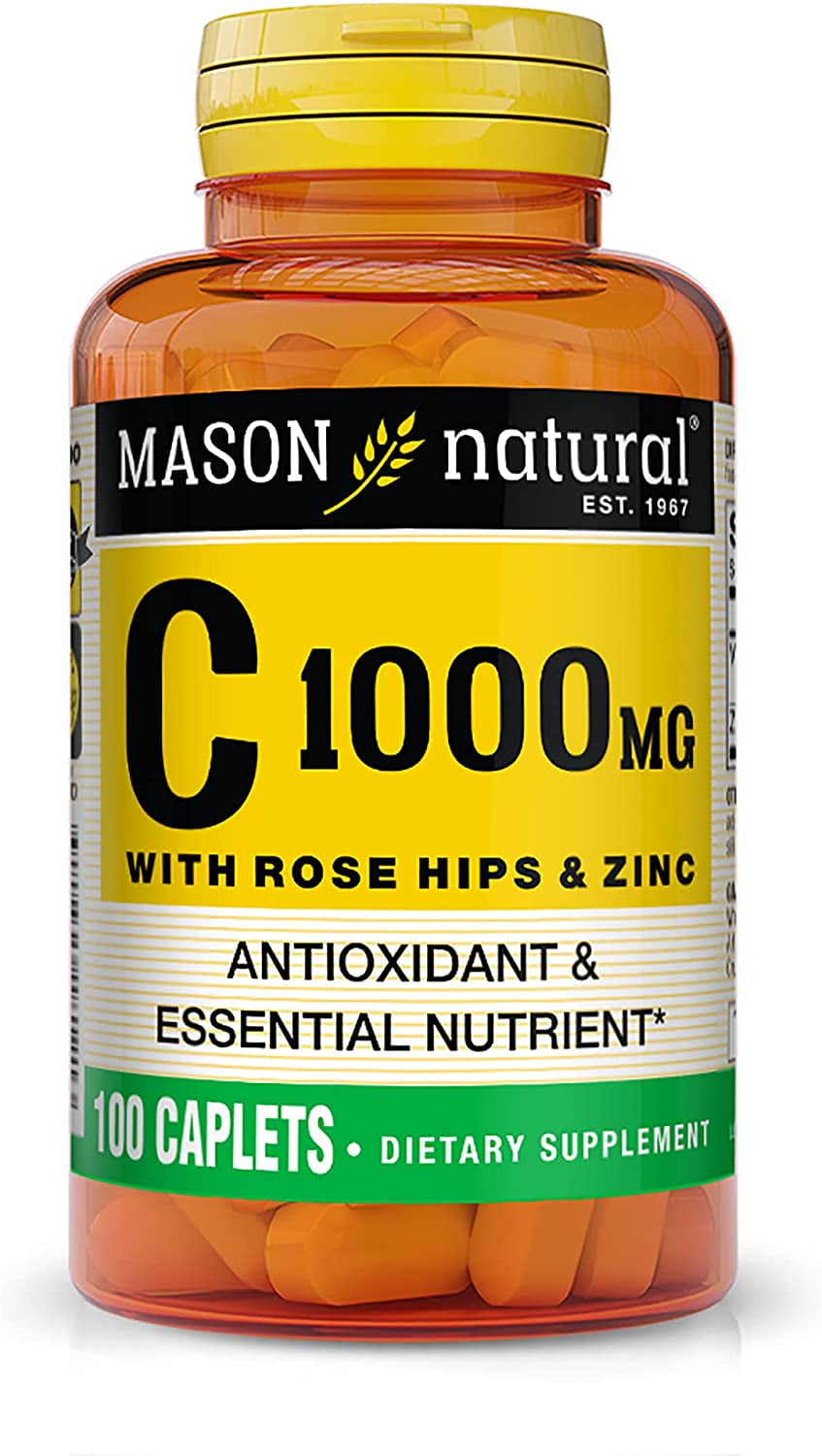 VITAMIN C 1000MG +ROSE TAB 90CT MASON