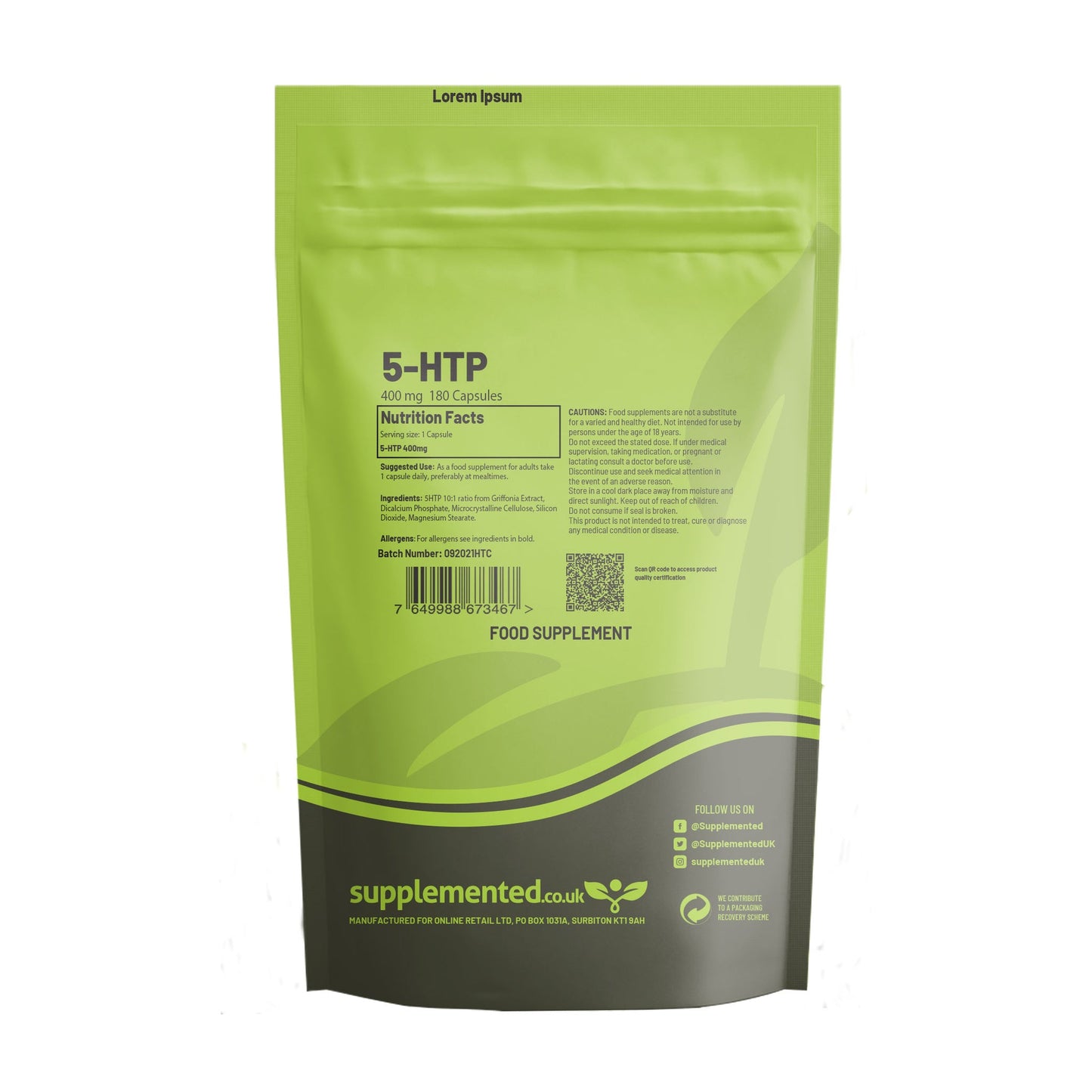 5-HTP TB 200-43MG 30 SF SDF