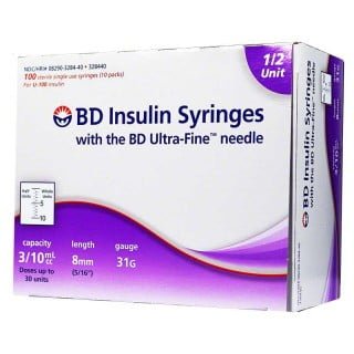 BD UFII SY 31GX5/16 100X1ML328418