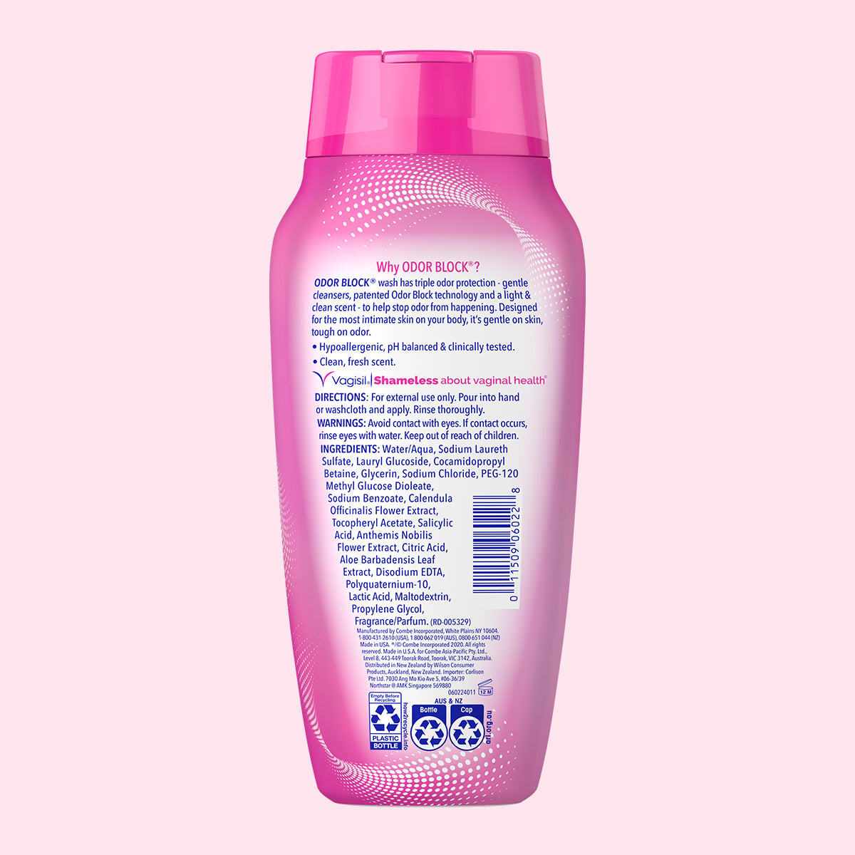 Vagisil Daily Intimate Wash Odor Block 12oz
