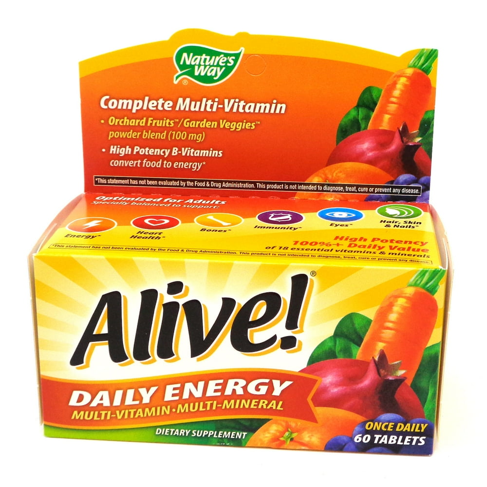 ALIVE DAILY ENERGY TAB 60CT