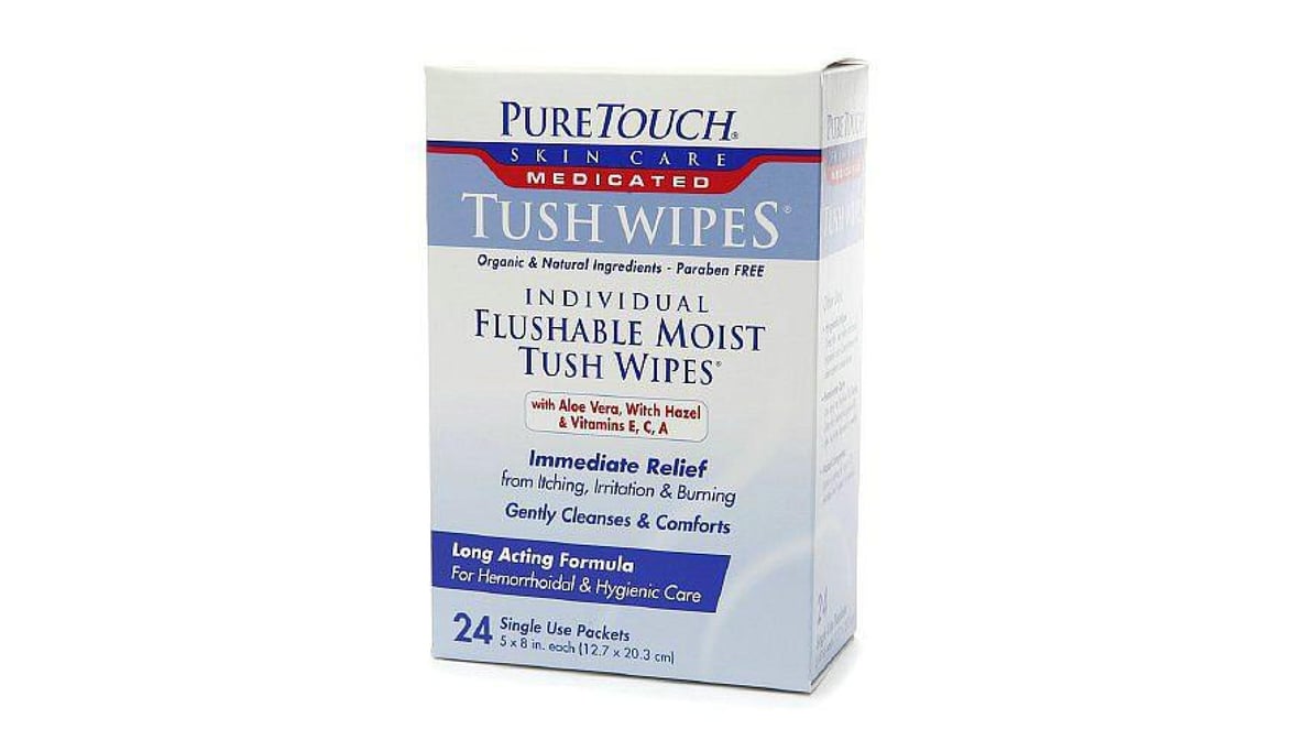 WIPES,TUSH,MED,FLUSHABLE