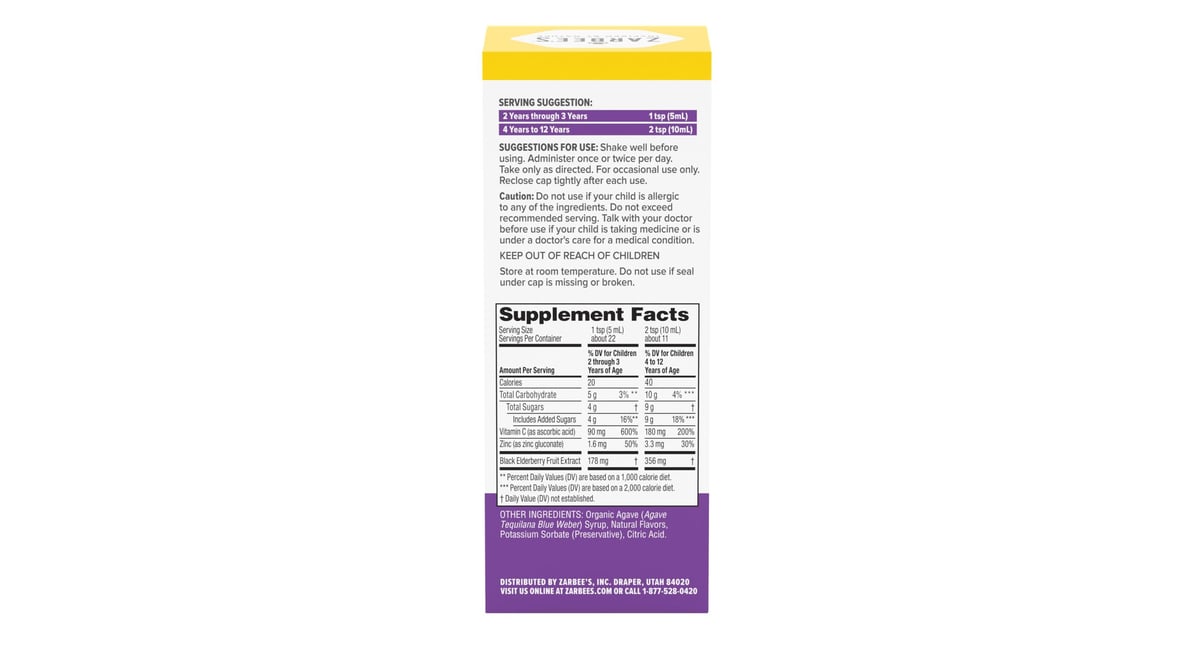 ZARBEES CHILD ALL-IN-ONE GRAPE LIQ 4 OZ