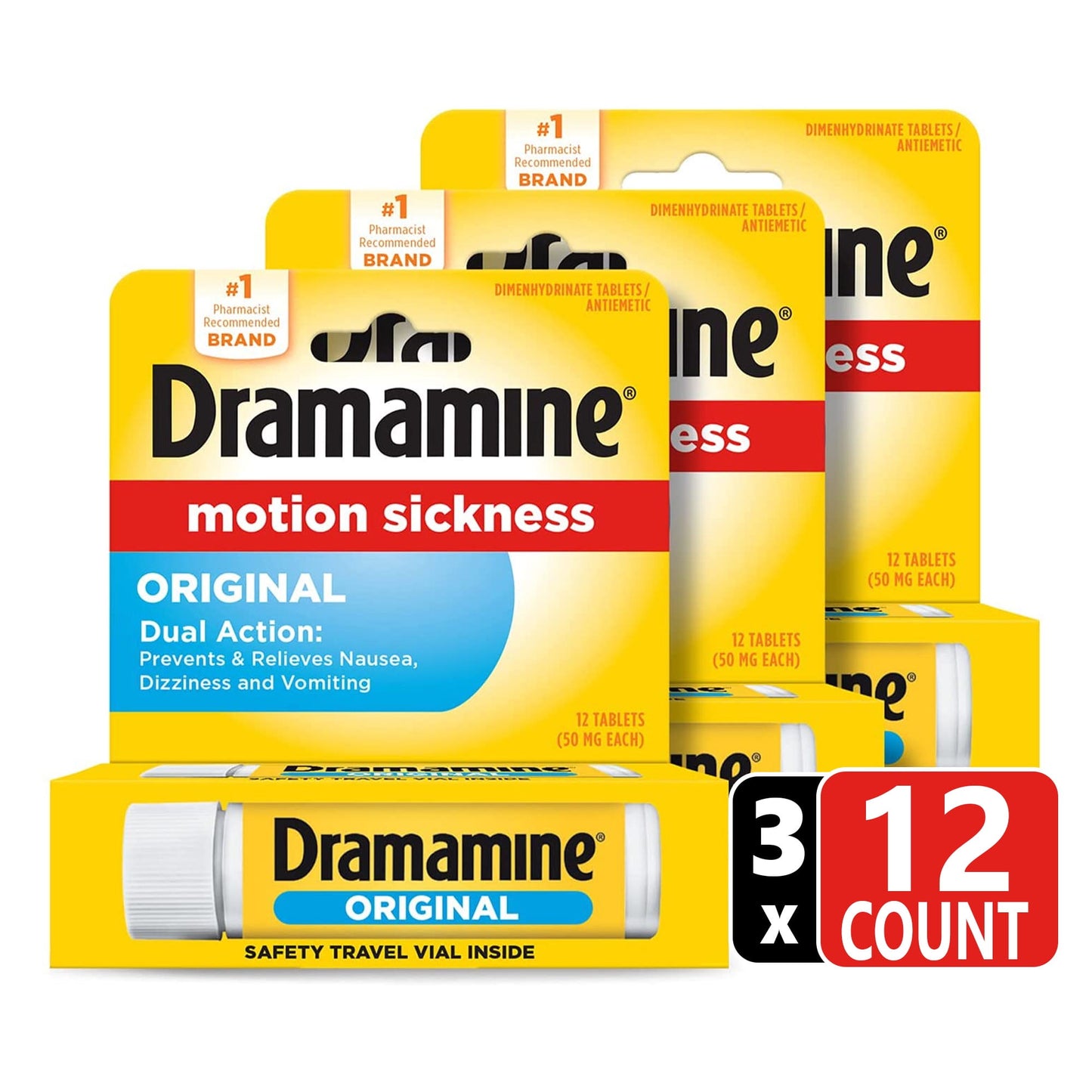 DRAMAMINE TB 50MG 12 TRSZ