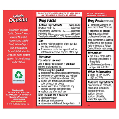 COLIRIO OCUSAN EYE DROPS  .5 OZ