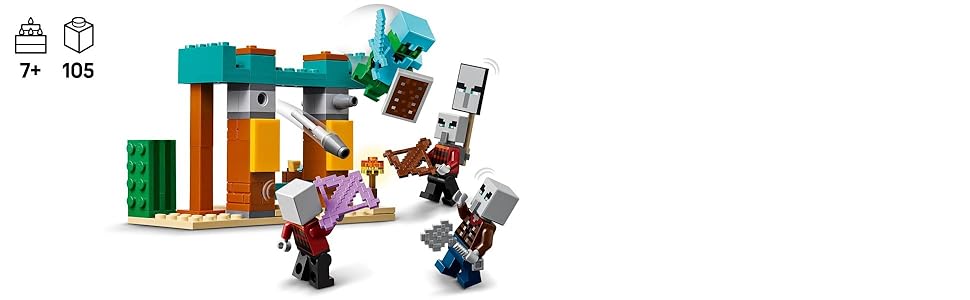 LEGO MINECRAFT 4ILAGER DESRT DSHP