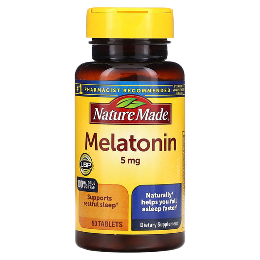 MELATONIN 5MG TABLET 90CT NAT MADE
