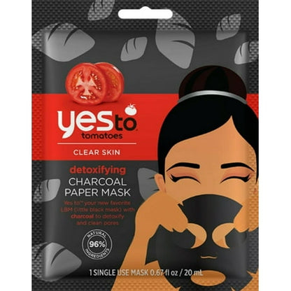 Yes to Tomatoes Clear Skin Detoxifying Charcoal Paper Mask