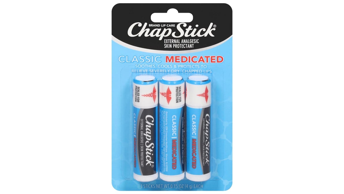 CHAPSTICK PF LIP BALM MED CARD 12X0.15OZ