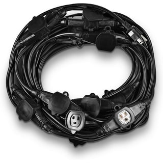 cordinate Basic 3-Outlet Polarized Extension Cord - Dark Heather, 8 ft