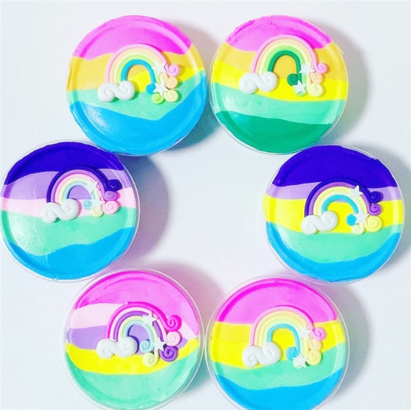 Toysmith Rainbow Fluffy Slime