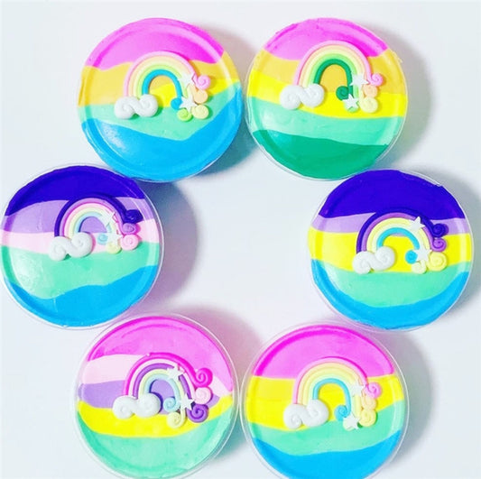 Toysmith Rainbow Fluffy Slime