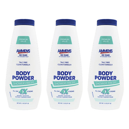 AMMENS SHWR FRSH TALC FREE BODY PWD 11OZ
