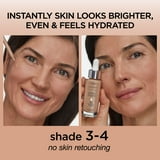 L'ORÉAL PARIS True Match Hyaluronic Tinted Serum Foundation Skincare Hybrid, 3-4 Light Medium, 1 fl oz