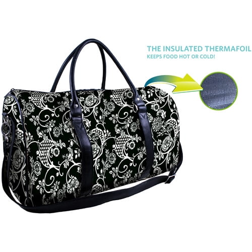 FIT & FRESH TOTE,BLACK DOT 2 CONT
