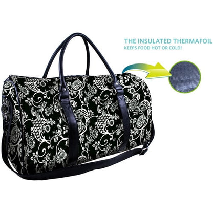 FIT & FRESH TOTE,BLACK DOT 2 CONT