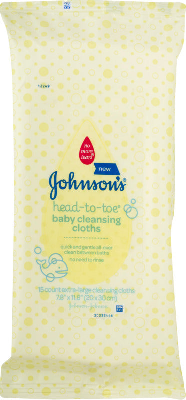 Johnsons Baby Head-To-Toe Cleansing Cloths