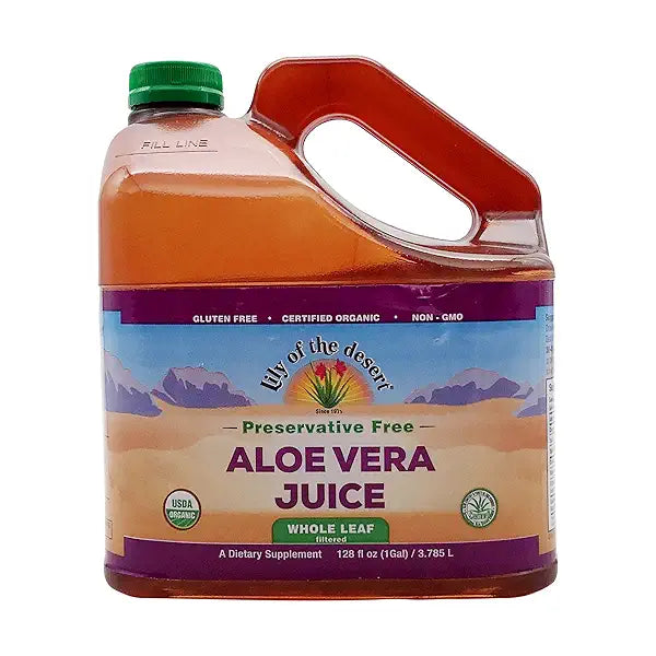 Organic Aloe Vera Juice; Whole Leaf