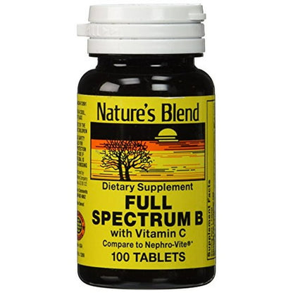 FULL SPECTRUM B W/C TAB 100CT NAT BLEND
