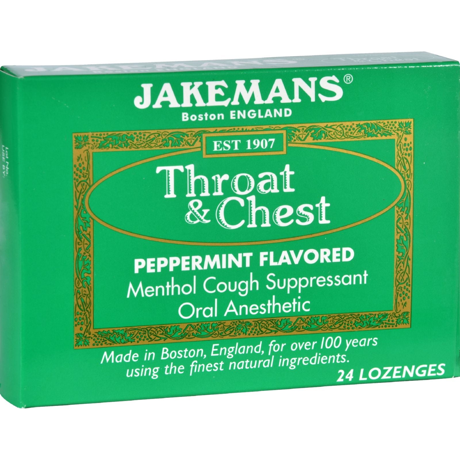 JAKEMANS THROAT & CHEST PEPMN LOZ 6X24CT