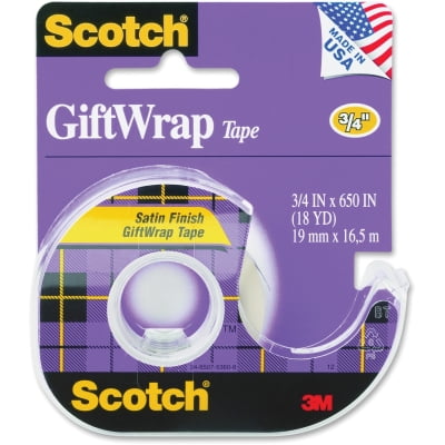 SCOTCH GIFTWRAP TP 3/4X650N SAT