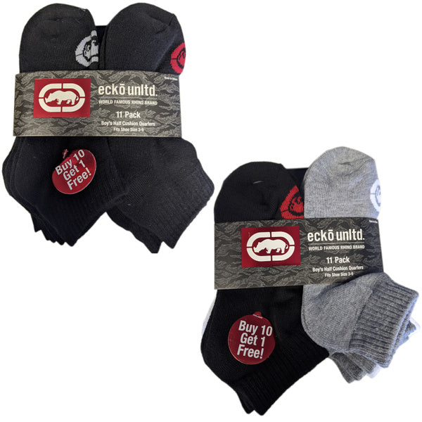 Pickle & Dot Boys Cushion Quarter Socks, 5-pack