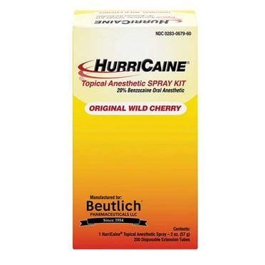 HURRICAINE 20% LIQUID JAR CHERRY 1OZ