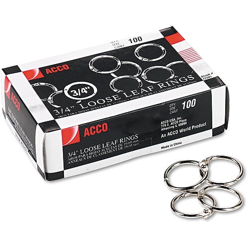 Ava 1.5" Book Rings, 3 count