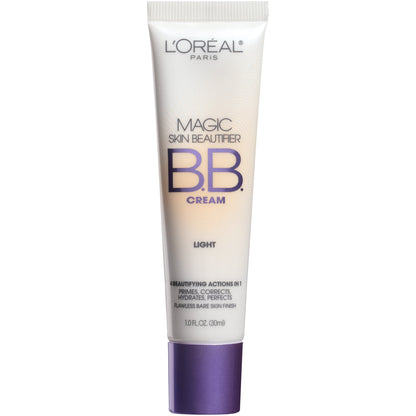 L'ORÉAL PARIS Magic Skin Beautifier BB Cream for Face with Vitamin C & E, Light, 1 fl. oz.