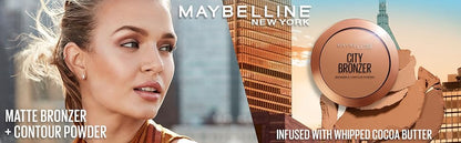 MAYBELLINE New York City Bronzer Bronzer & Contour Powder Makeup, 300 Deep, 0.32 oz