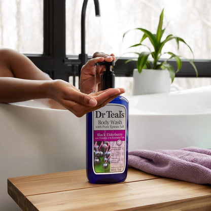 Dr Teals Body Wash Black Elderberry With Vitamin-D 24oz
