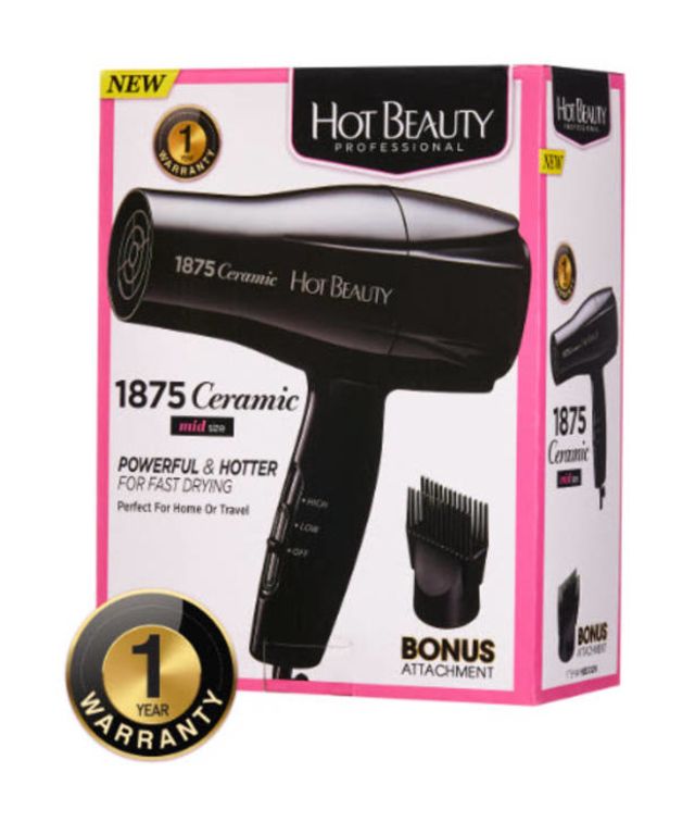 Hot Beauty Dryer 1875 Watt Ceramic Mid-Size