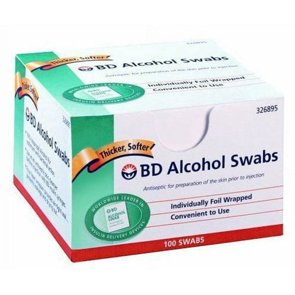 BD ALCOHOL SWAB PA 70% 100 326895