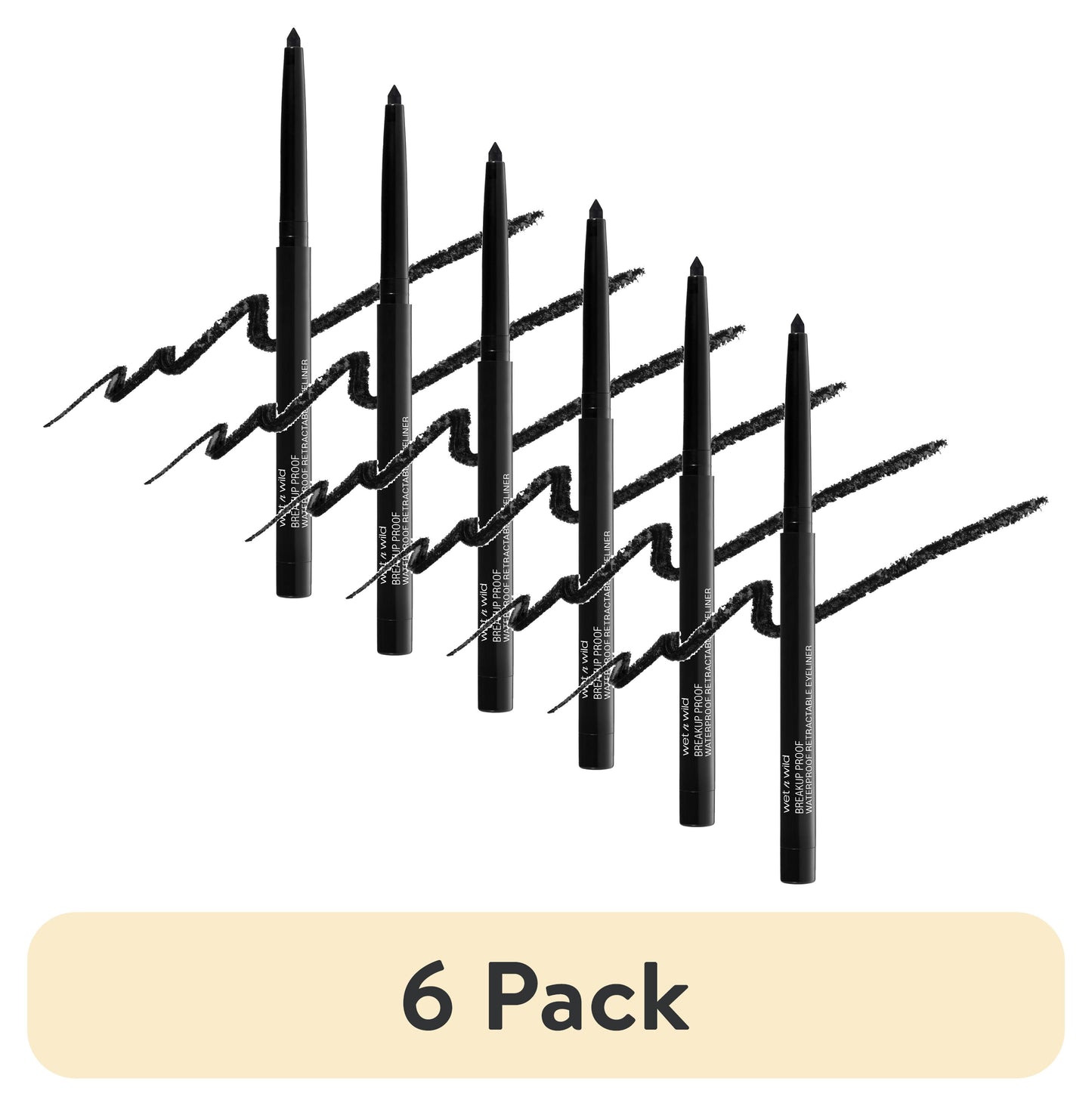 wet n wild Mega Last Breakup-Proof Retractable Eyeliner - Black