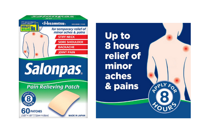 Salonpas Pain Relieving Patch 60 Count
